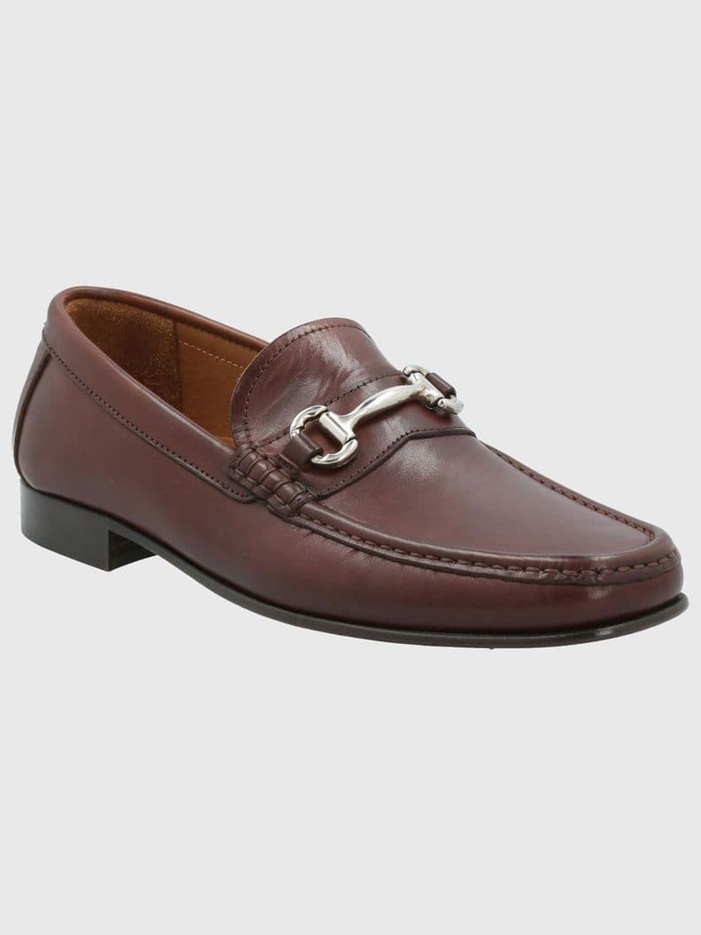 Mocasin Cuero Hombre Spello Cafe Oscuro 46