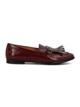Mocasin Cuero Mujer Taling Burdeo 38