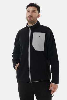 Polar Hombre Cinder Full-Zip Gris Oscuro Negro L