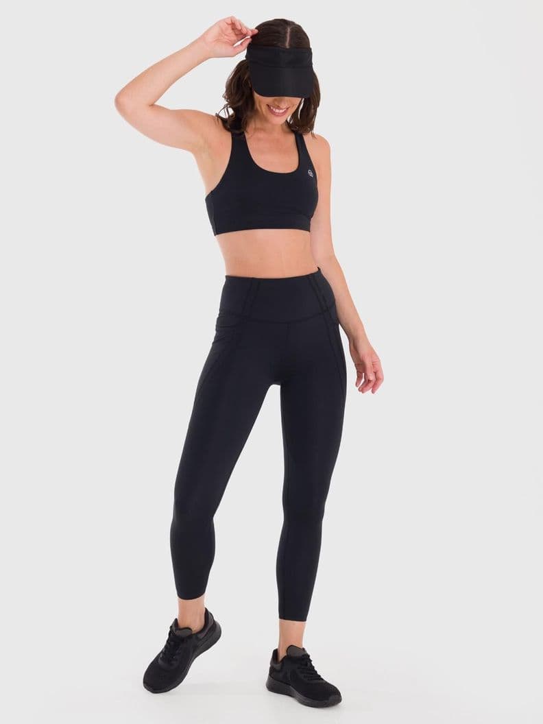 Calza Mujer Ankle Legg Maca Negra Negro XS