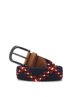Cinturon Cuero Hombre Hp Frankie Azul Azul Marino S M