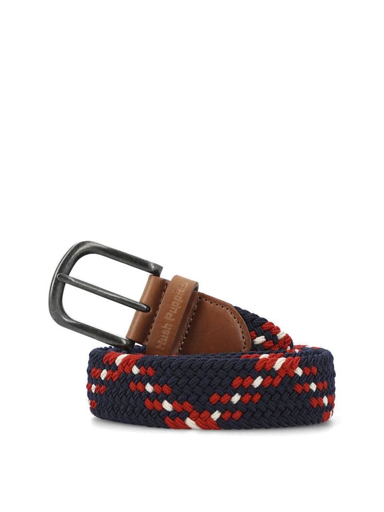 Cinturon Cuero Hombre Hp Frankie Azul Azul Marino S M