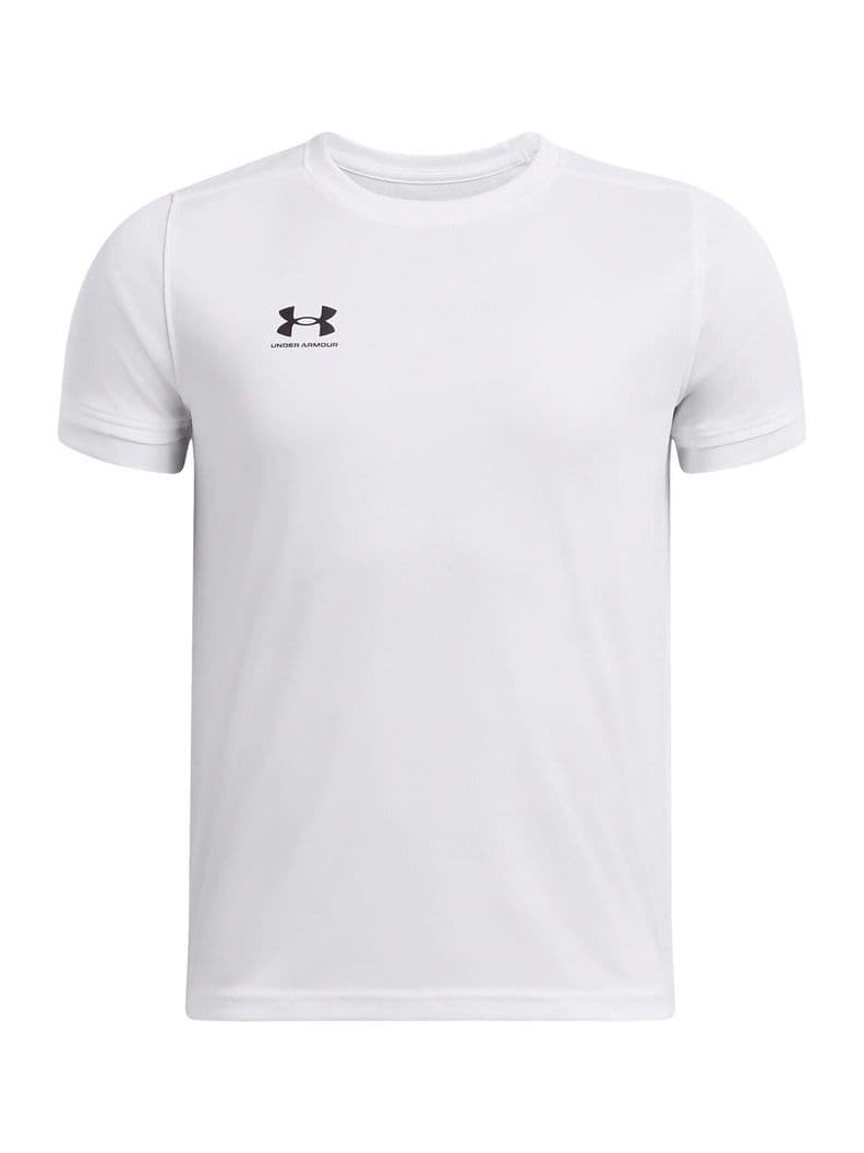Polera Manga Corta Ua Challenger Jersey Blanco Para Nin 6