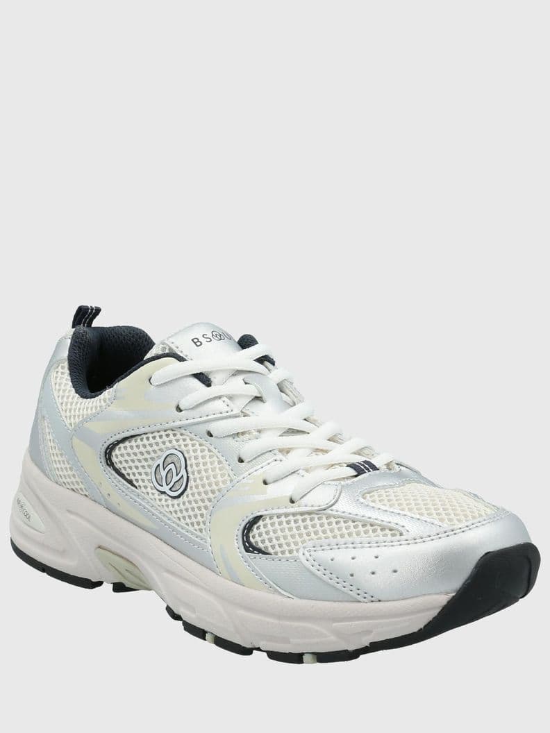 Zapatilla Mujer Miki Silver Bsoul Plateado Metalico 38