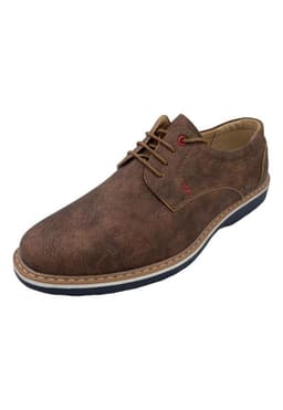 Zapato Casual Agta Hombre Cafe Semiformal 40