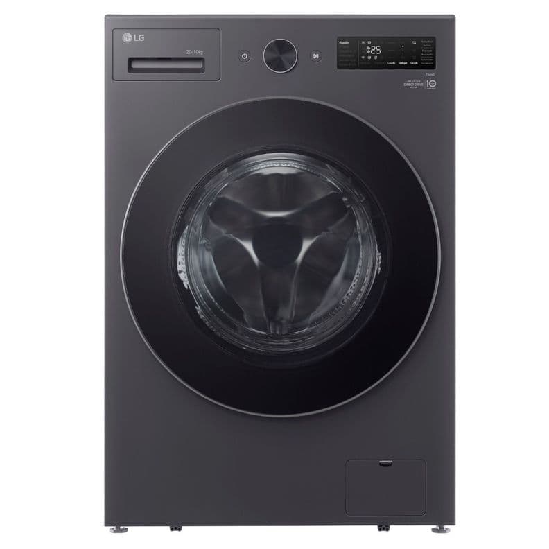 Lavadora Carga Frontal 20kg WM20EGNTSPG LG Gris