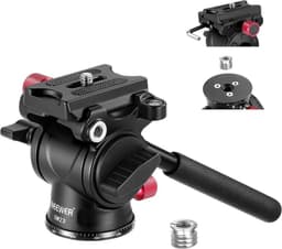 Cabezal Fluido Neewer GM23 con Mango y Liberacion Arca Negro