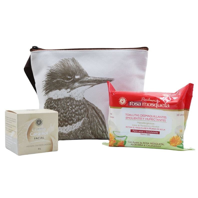 Pack crema dia 50 g + toalla rosa mosqueta + cosmetiquero Verde