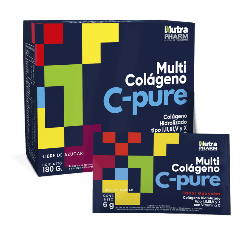 Multi Colageno C-Pure x 30 sachets Nutrapharm Transparente