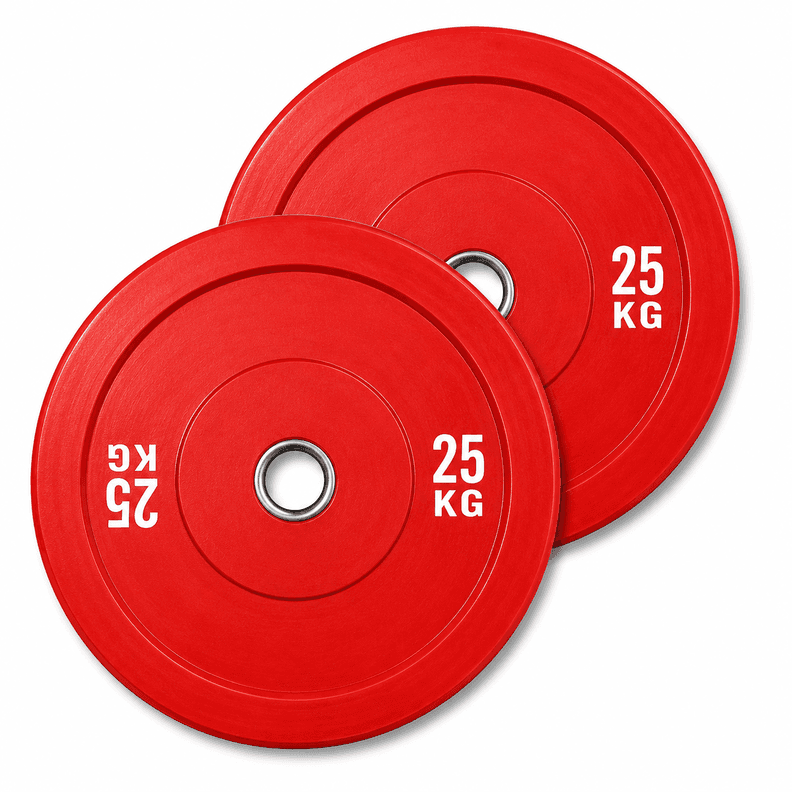 Par Discos Bumper 25 Kg Olimpicos Profesional
