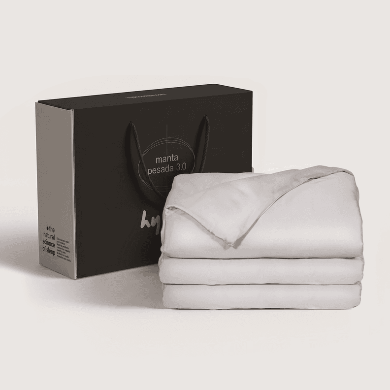 Manta Pesada 3.0 + Funda Algodon Lavado | 1,5 Plazas | 7.2 Kg | Hypnos Beige