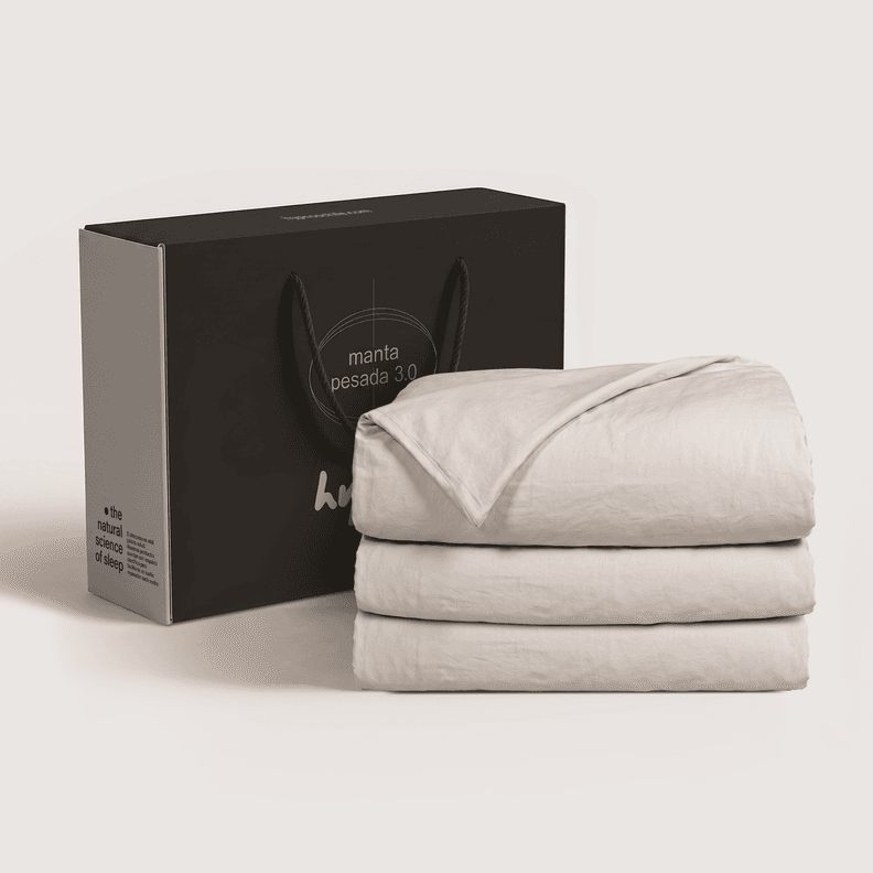 Manta Pesada 3.0 + Funda 100% Bambu | 1,5 Plazas | 5.5 Kg | Hypnos Gris