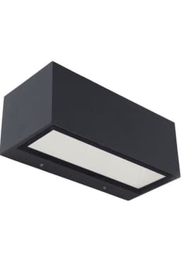 Aplique 1891m 20w Lutec 4000k Ip54 Grafito Gris