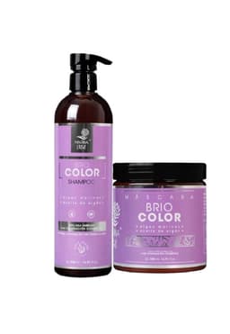 Shampoo y Mascara Briocolor Marina Vital 500 Ml C/u Morado