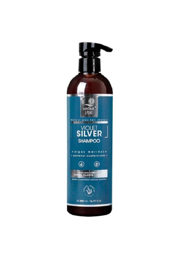 Shampoo Silver con Algas Marinas Marina Vital Azul