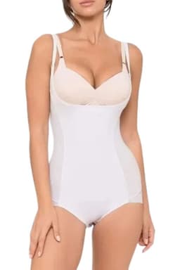 Body Mujer Ajustable Modelador Silueta Perfecta Y Push Up 795 Blanco M-L