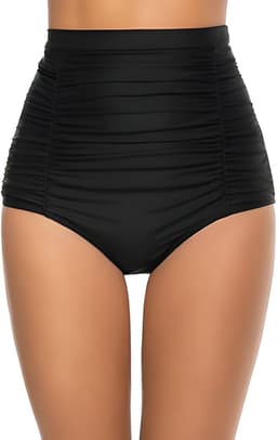 Calzon Bottom De Bano Talle Alto Control Gloriahoon Negro S