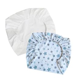 Set de 2 S banas Bajeras para Cuna Pack and Play Estrellas Verde N rdico