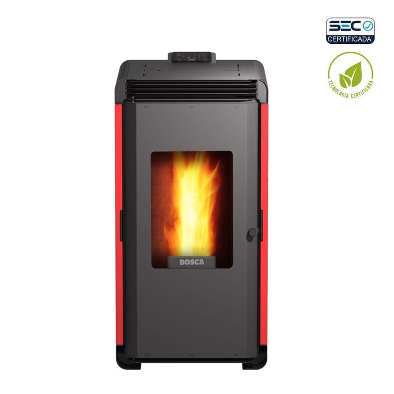 Calefactor A Pellet Hera+ Rojo Bosca