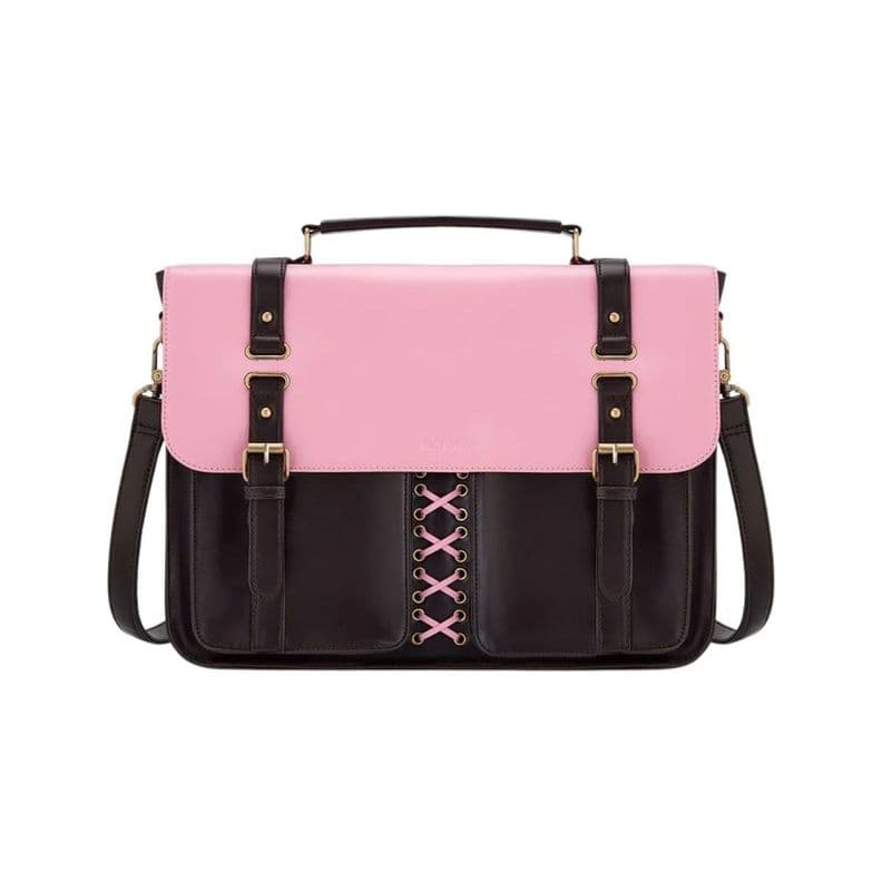 Ecosusi Maletin y Mochila Victoria para Notebook 15,6 - Rosa Cafe Rosado