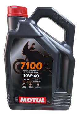 Aceite De Moto 10w 40 7100 Full Sintetico 4t Motul 4l Negro 15