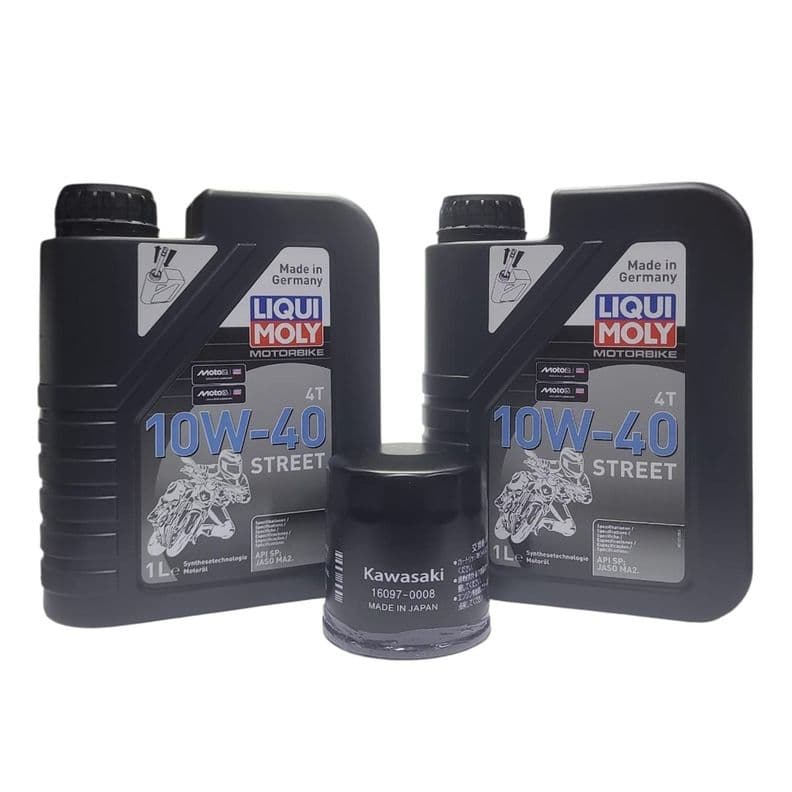 Aceite + Filtro Original Para Kawasaki Ninja 400-500 / Z400 Negro 16