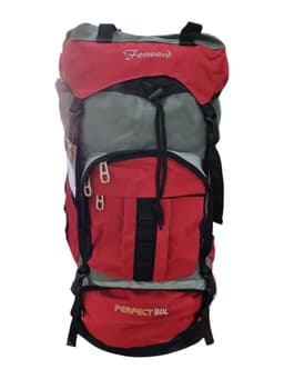 MOCHILA MOCHILA CAMPING 80 LITROS 65x40x20 cm ROJO CON GRIS