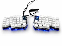 Teclado Mecanico Dividido Lily58 Pro Mx Hotswap Rgb Split - Switch Black Blanco