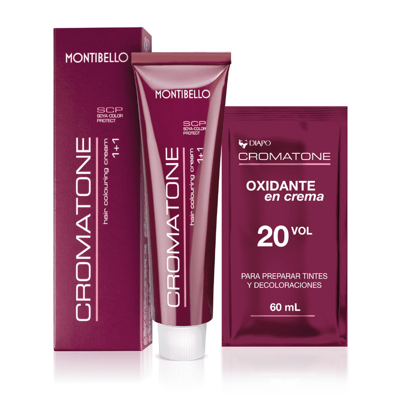 Tintura Cromatone Tono 9.34 Rubio Extraclaro Dorado Cobrizo + Oxidante 20vol 60ml
