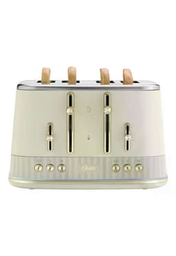 Tostador Oster Premium Beige 4 Rebanadas Luces Bandeja Migas Beige