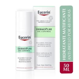 Eucerin Fluido Facial Matificante Dermopure Piel Grasa 50ml Transparente
