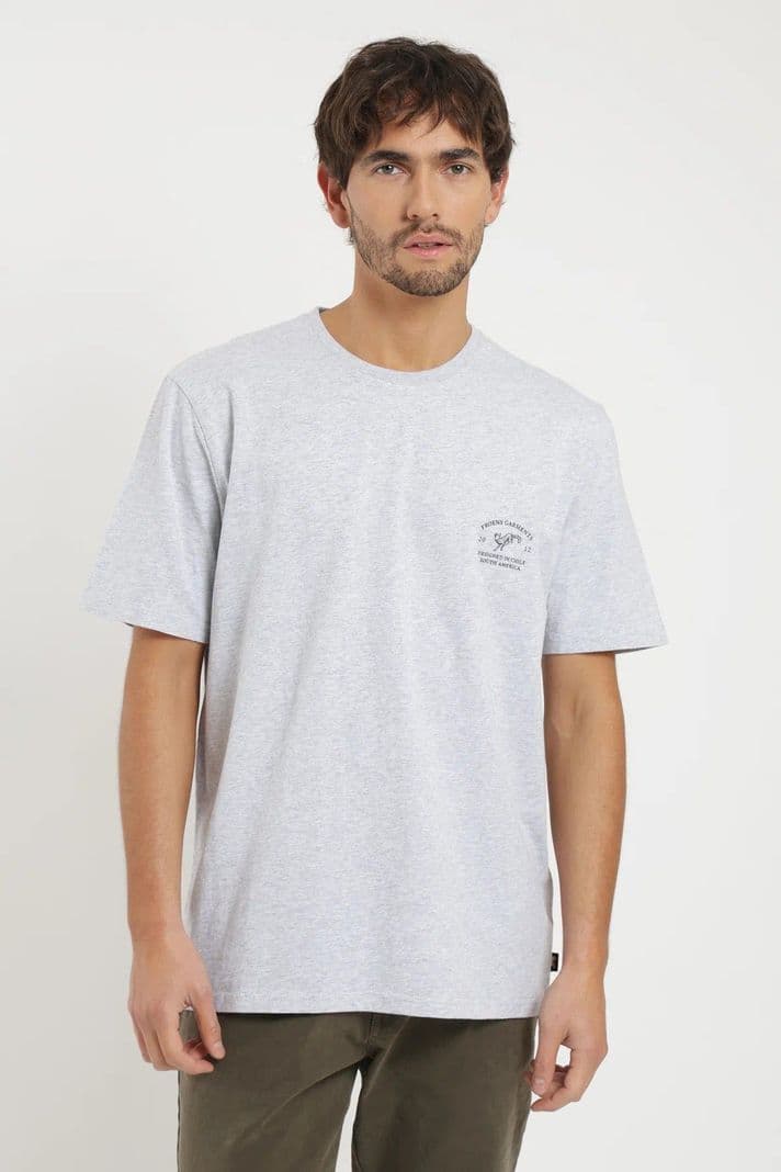 Polera manga corta hombre Fox Gris M