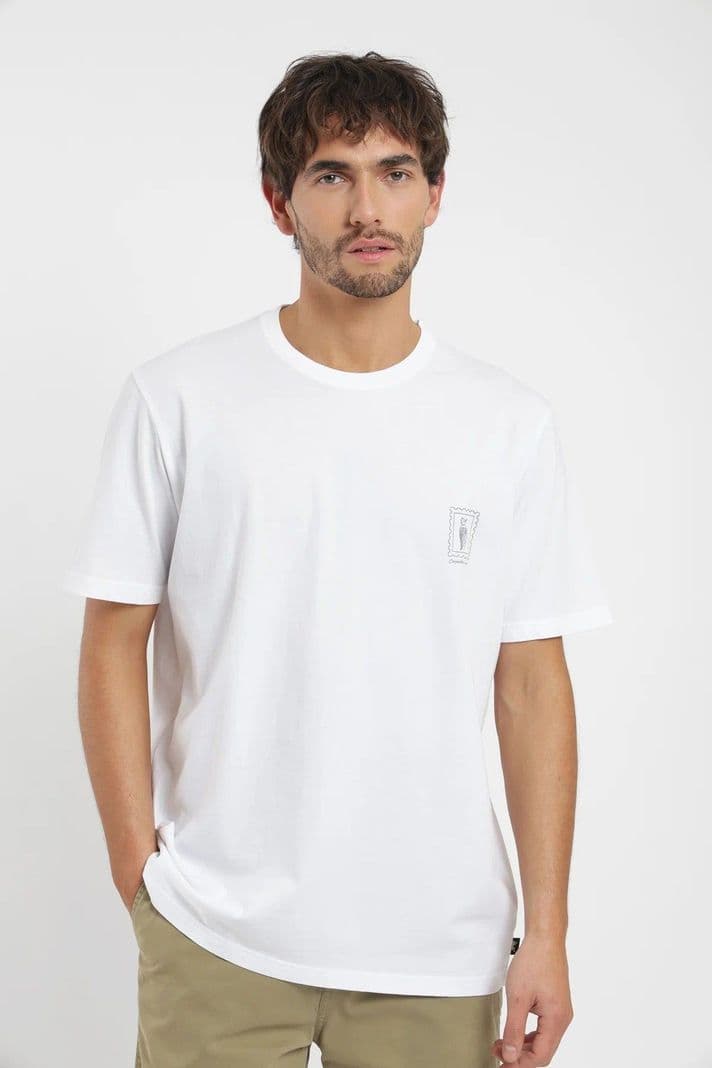 Polera manga corta hombre Carpintero Blanco M