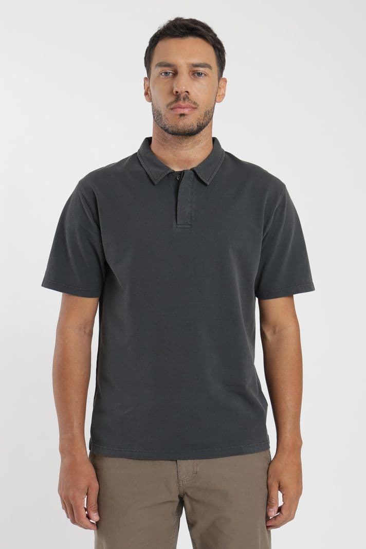 Polera manga corta hombre Valencia Label Grafito M