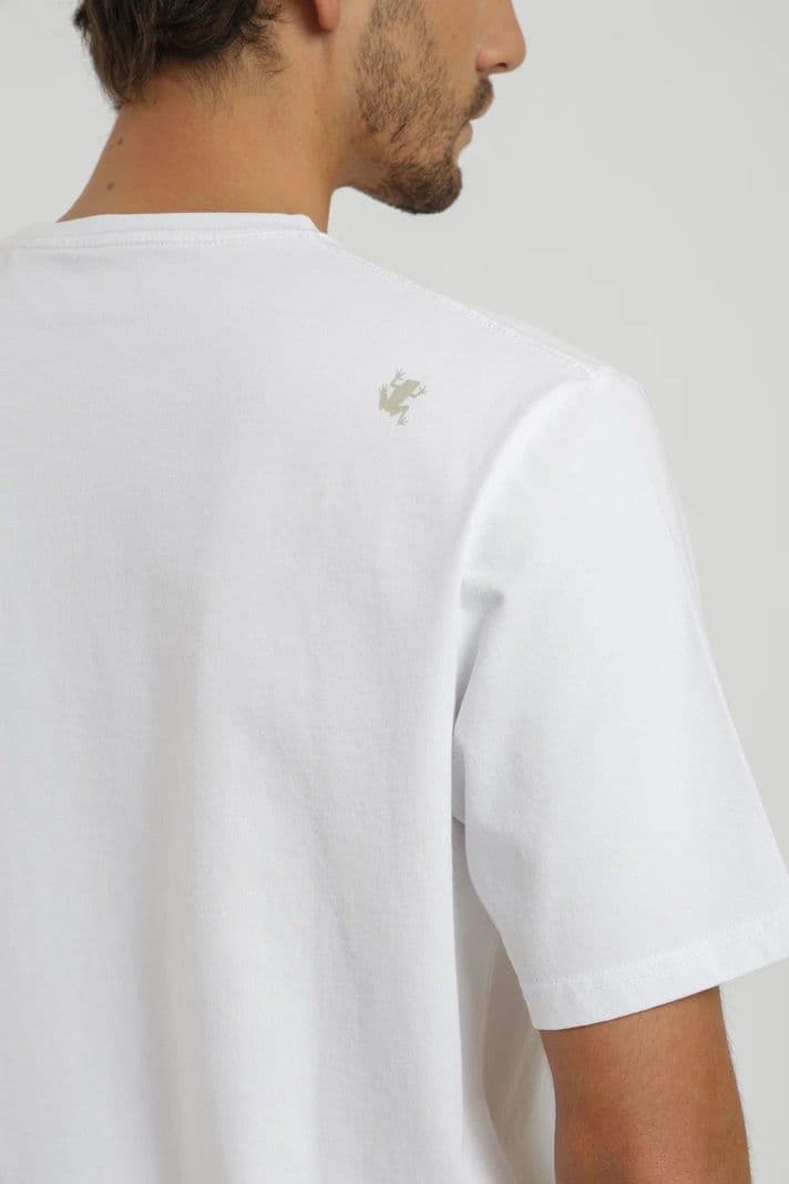 Polera manga corta hombre Crop Blanco XS