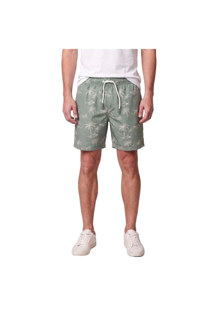 Traje de Bano estampado Verde M
