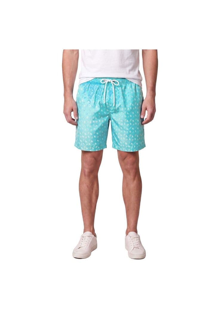 Traje de Bano estampado Celeste M
