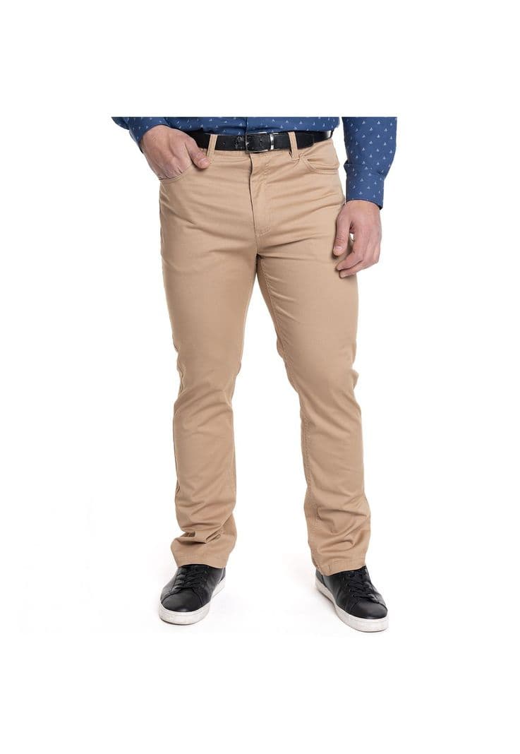 PANTALON HOMBRE 5 BOLSILLOS SPANDEX Cafe 46