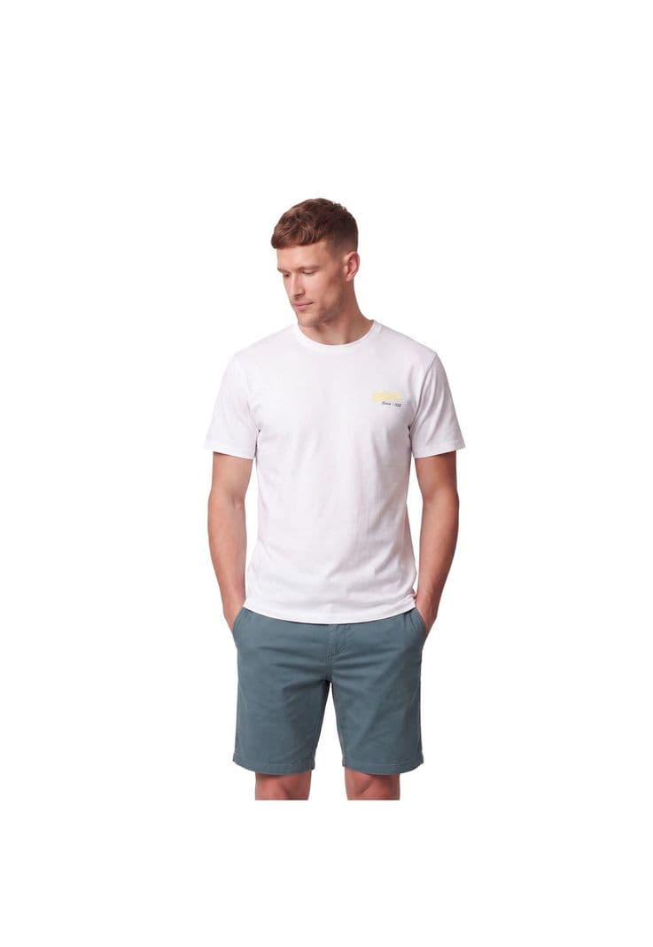 Polera Estampado Espalda Hombre Blanco XXXL