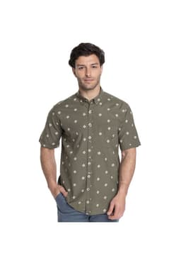 CAMISA HOMBRE MANGA CORTA OXFORD Verde 2XL