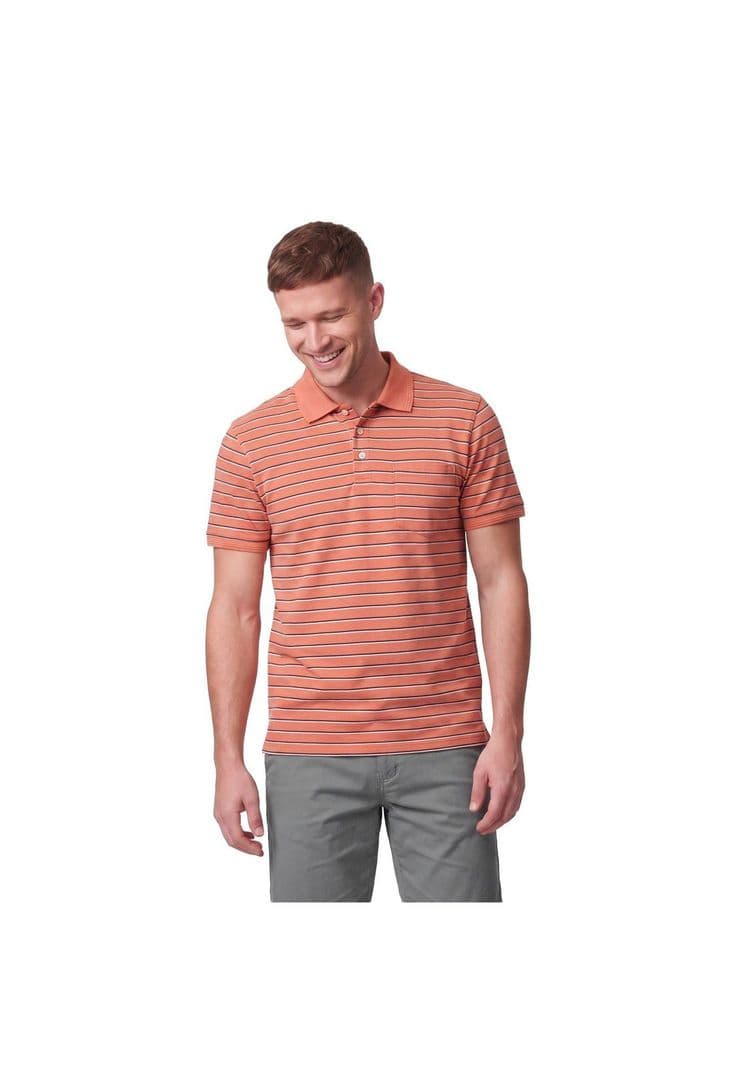 Polera Pique Rayas Hombre Coral 5XL