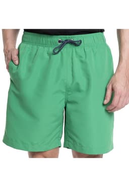 TRAJE DE BANO HOMBRE LISO PRETINA ELASTICADA CORDONES Verde S