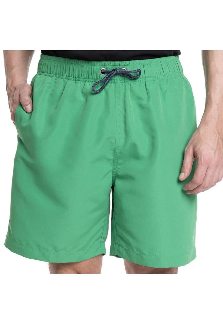 TRAJE DE BANO HOMBRE LISO PRETINA ELASTICADA CORDONES Verde S