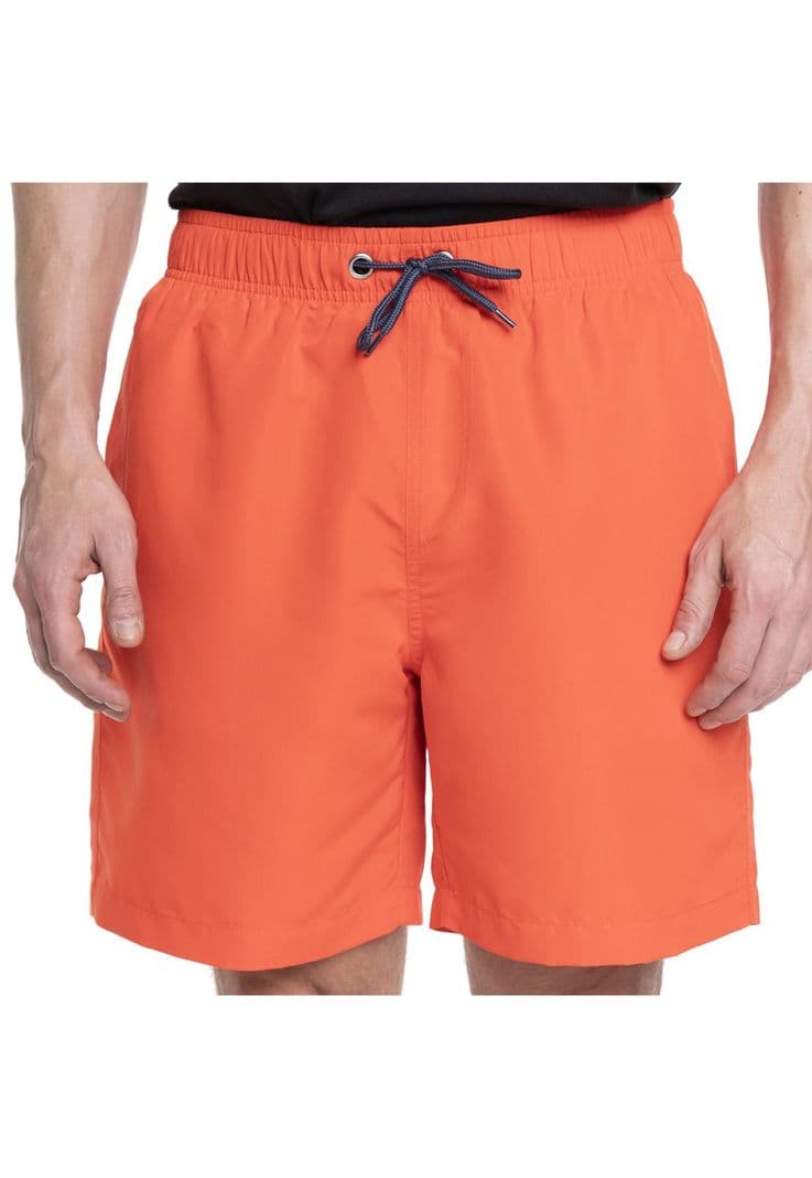 TRAJE DE BANO HOMBRE LISO PRETINA ELASTICADA CORDONES Rojo L