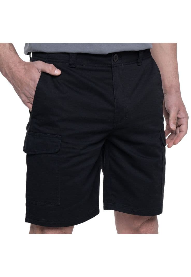 Bermuda Gabardina Cargo Negro 44