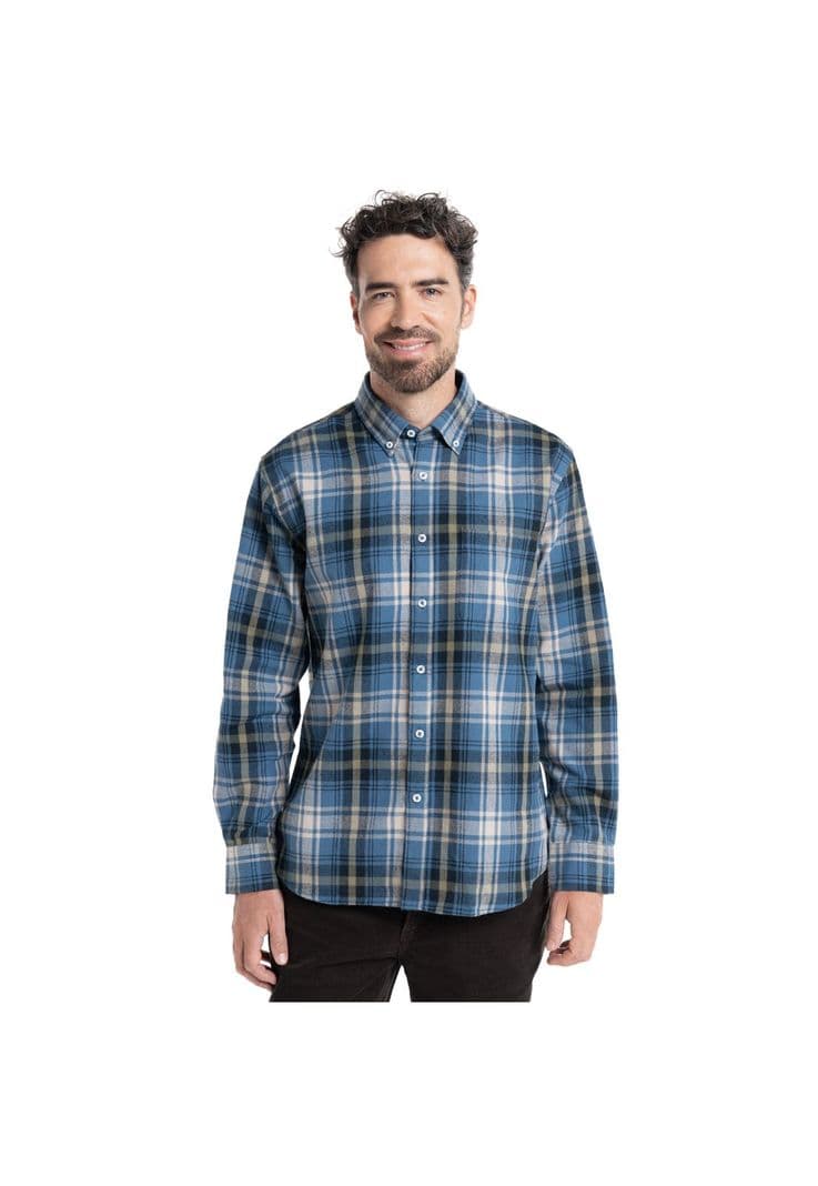 CAMISA VILLELA ESCOCESA Celeste XL