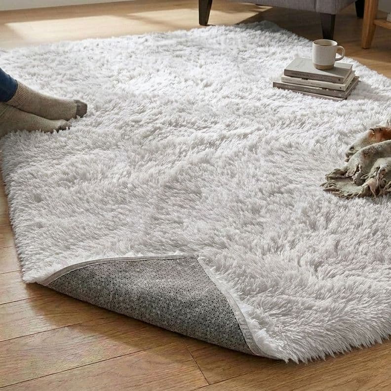 Alfombra Rectangular Armonia Blanco 150x200 cm Pelo Medio para Interior 026