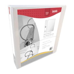 Archivador Blanco De 2 Anillos 1 Pulgada Carta