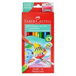 EcoLapices Acuarelables Faber-Castell 12 Colores