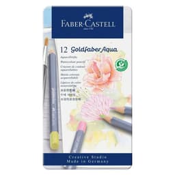 Lapices Acuarelables Faber-Castell Goldfaber Aqua 12 Pastel